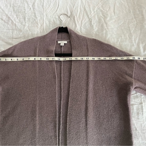 J.Jill Pure Jill Ombré Mid Length Oversized Open Front Cardigan Purple Gray XS - Picture 14 of 15